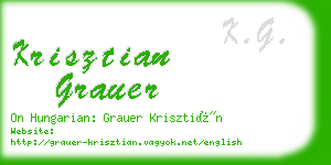 krisztian grauer business card